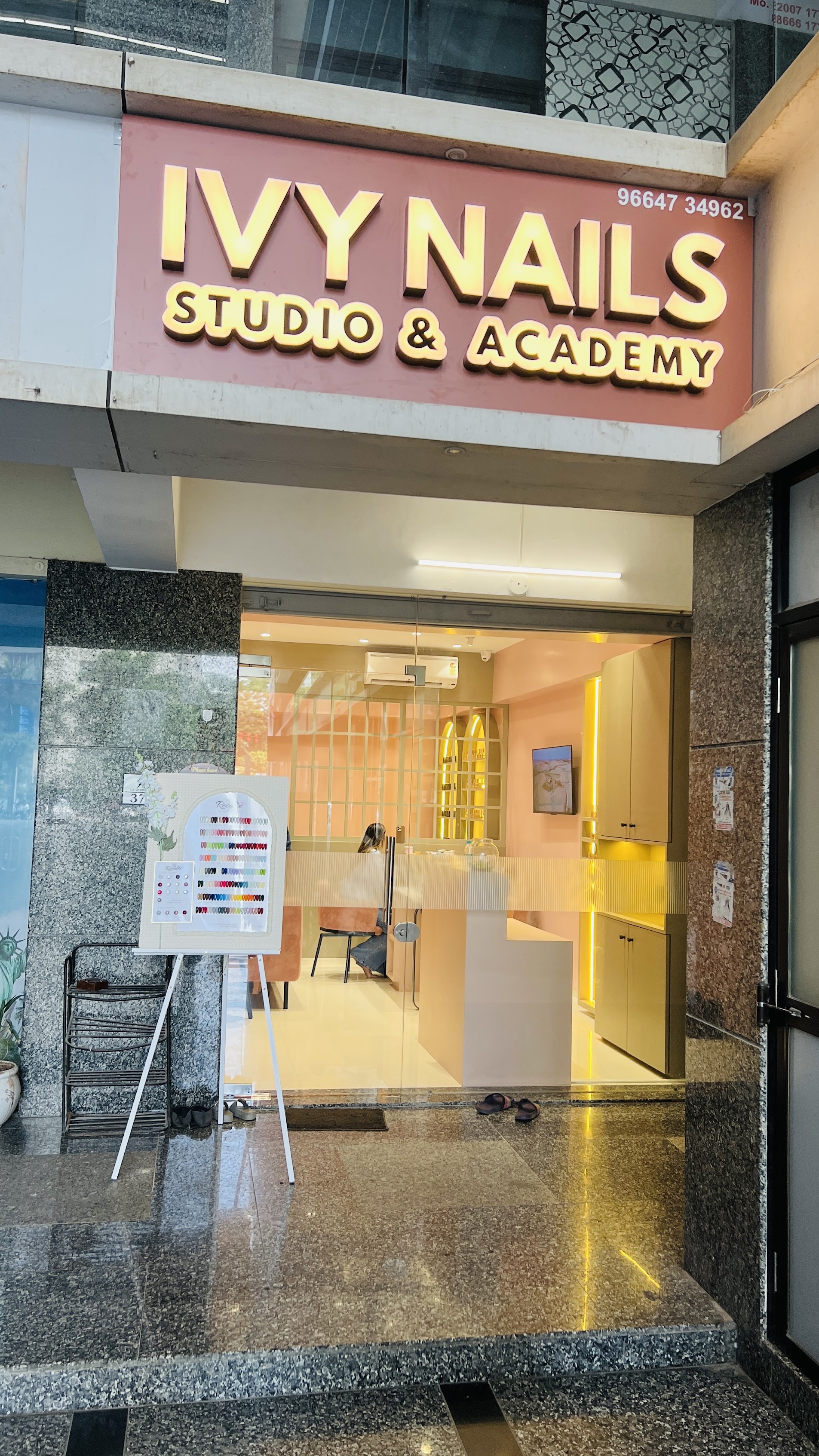 Entrance of IVY Nails Studio and Academy